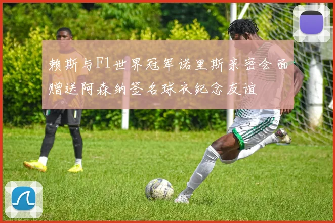 赖斯与F1世界冠军诺里斯亲密会面赠送阿森纳签名球衣纪念友谊